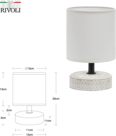 картинка Настольная лампа Rivoli Eleanor 7070-501 от магазина BTSvet