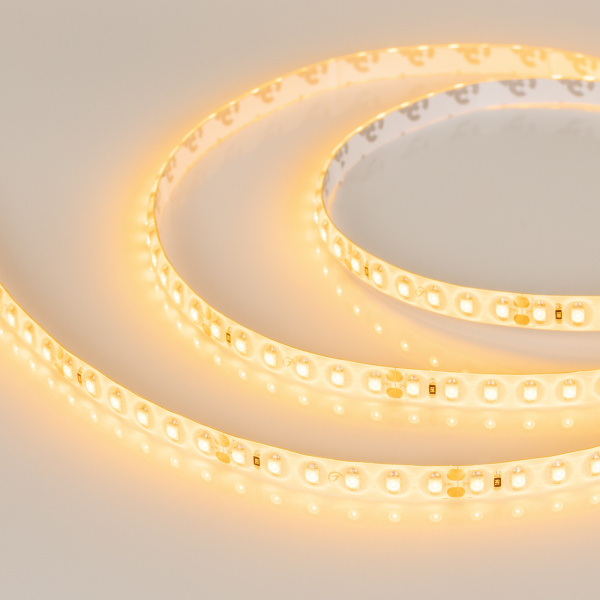 картинка Светодиодная лента RTW 2-5000SE 24V Yellow 2x (3528, 600 LED, LUX) (Arlight, 9.6 Вт/м, IP65) 015132 от магазина BTSvet