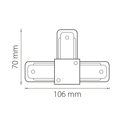 картинка Соединитель T-образный однофазный Barra 502137 от магазина BTSvet