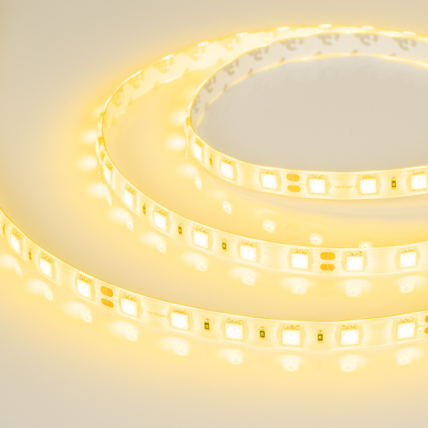 картинка Светодиодная лента RTW 2-5000SE 24V Yellow 2x (5060, 300 LED, LUX) (Arlight, 14.4 Вт/м, IP65) 017493 от магазина BTSvet