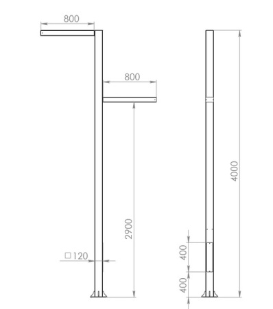 картинка Наземный светильник светодиодный Dartmoor light 631-42а/b-80 IP67 от магазина BTSvet