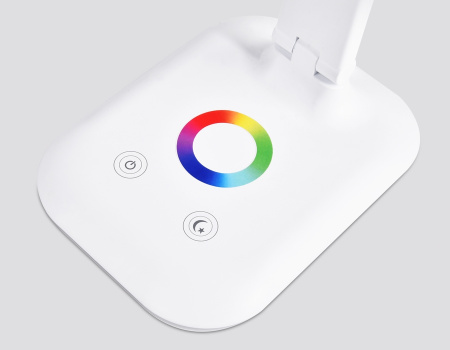 картинка Офисная настольная лампа светодиодная диммируемая с выключателем регулировкой цветовой температуры и ночным режимом Desk DE530 RGB от магазина BTSvet