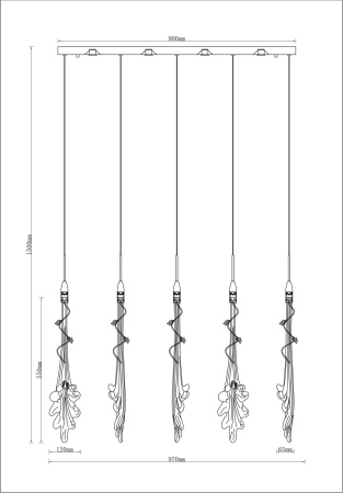 картинка Подвесной светильник V9021-PL Melburn от магазина BTSvet