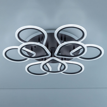 картинка Потолочная люстра светодиодная с управлением голосом и смартфоном с пультом регулировкой цветовой температуры и яркости Транай CL235A195E RGB от магазина BTSvet