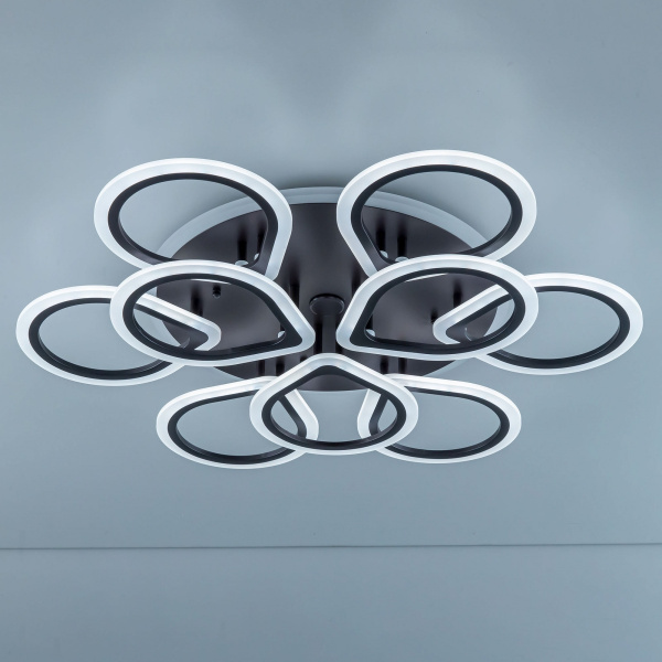 картинка Потолочная люстра светодиодная с управлением голосом и смартфоном с пультом регулировкой цветовой температуры и яркости Транай CL235A195E RGB от магазина BTSvet