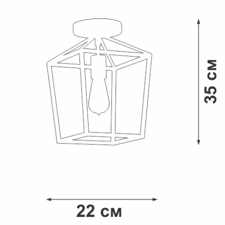 картинка Потолочный светильник V3766-1/1PL от магазина BTSvet