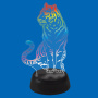 картинка Световая фигура светодиодная с выключателем ULI-M507 RGB/3AA TIGER/BLACK от магазина BTSvet