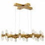 картинка Подвесная люстра Gemina SL6007.203.26 Латунь/Прозрачный LED 26*2,5W 4000K от магазина BTSvet