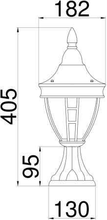 картинка Наземный фонарь Rivoli O027FL-01B IP44 от магазина BTSvet