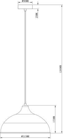 картинка Подвесной светильник Sega V2760-1P от магазина BTSvet