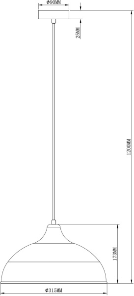 картинка Подвесной светильник Sega V2760-1P от магазина BTSvet