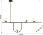 картинка Потолочная люстра на штанге Pouli 4109-4P от магазина BTSvet