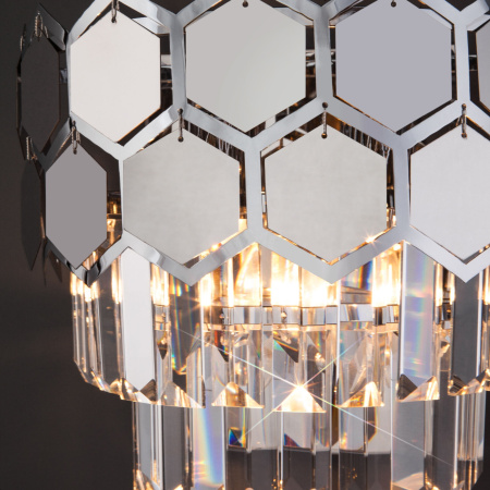 картинка Настенный светильник Ariana 10124/2 хром/прозрачный хрусталь (10113/2) от магазина BTSvet