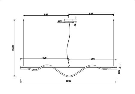 картинка Подвесной светильник Tau MOD166PL-L20G3K от магазина BTSvet