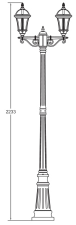 картинка Наземный фонарь 95209S A Gb от магазина BTSvet