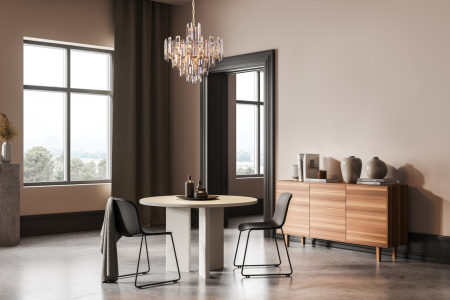 картинка Подвесная люстра хрустальная Flare DIA200PL-08G от магазина BTSvet