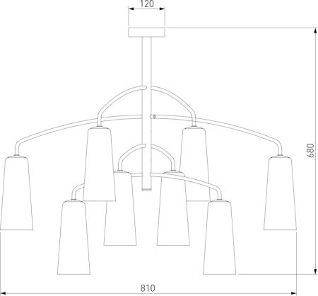 картинка Потолочная люстра Omber 70137/8 от магазина BTSvet