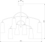 картинка Потолочная люстра Omber 70137/8 от магазина BTSvet