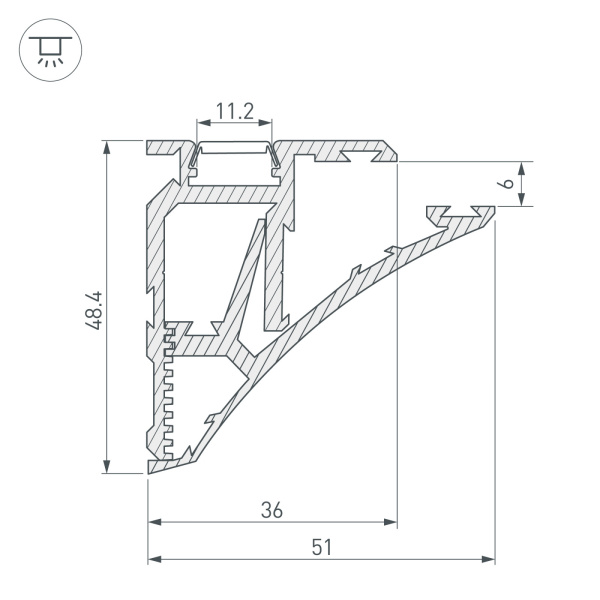 картинка Профиль SHELF-620-2000-SET ANOD (Arlight, Алюминий) 023788 от магазина BTSvet