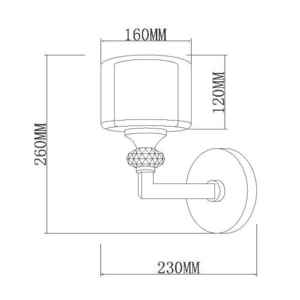 картинка Бра Lotus VL1054W01 от магазина BTSvet