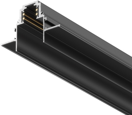 картинка Шинопровод 3м Gravity встраиваемый черный Busbar trunkings Gravity TRX010-423B от магазина BTSvet