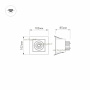 картинка Светильник встраиваемый LED CL-KARDAN-S102x102-9W Warm (WH, 38 deg) (Arlight, IP20 Металл, 3 года) 024137 от магазина BTSvet