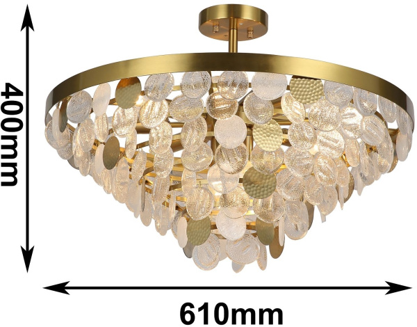 картинка Потолочная люстра Vesuvius 2905-10P от магазина BTSvet