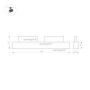 картинка Трековый светильник светодиодный MAG-ORIENT-FLAT-L465-16W Warm3000 (BK, 80 deg, 48V) (Arlight, IP20 Металл, 3 года) 033612 от магазина BTSvet