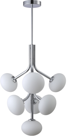 Потолочная люстра на штанге Alicia SP7 Chrome/White