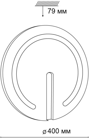 картинка Настенно-потолочный светильник светодиодный для ванной с пультом и управлением смартфоном регулировкой цветовой температуры и яркости ночным режимом Button 3041/DL IP43 от магазина BTSvet