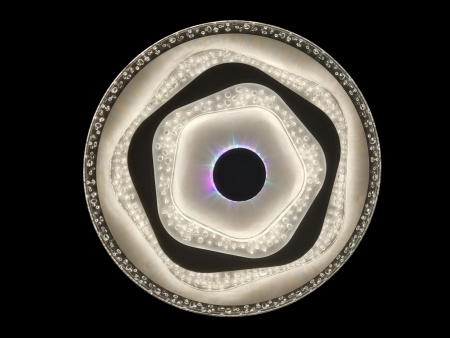 картинка Потолочная люстра светодиодная с пультом и возможностью управления смартфоном, регулировка яркости и цветовой температуры, ночной режим и таймер, RGB 81040/6C от магазина BTSvet