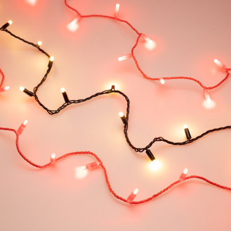 картинка Светодиодная гирлянда ARD-STRING-CLASSIC-10000-RED-100LED-MILK-STD Red (230V, 7W) (Ardecoled, IP65) 028210 от магазина BTSvet