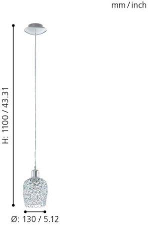 картинка Подвесной светильник Bonares 1 94896 от магазина BTSvet