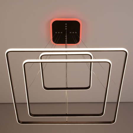 картинка Умная подвесная люстра Венге Неон Смарт CL731AK115E от магазина BTSvet