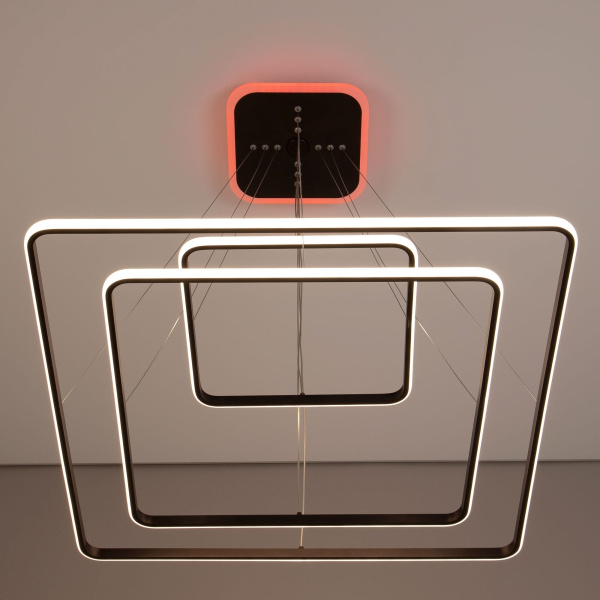 картинка Умная подвесная люстра Венге Неон Смарт CL731AK115E от магазина BTSvet