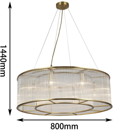 картинка Подвесная люстра Wonderland 2907-8P от магазина BTSvet