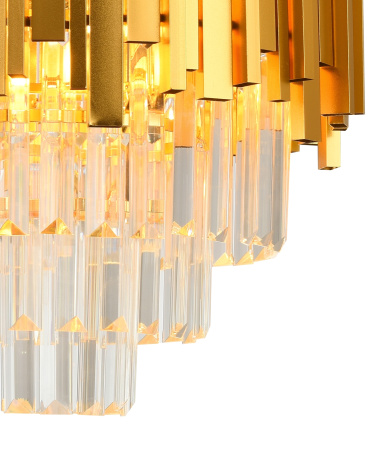 картинка Подвесная люстра хрустальная VERTIGO 81440/6C GOLD от магазина BTSvet