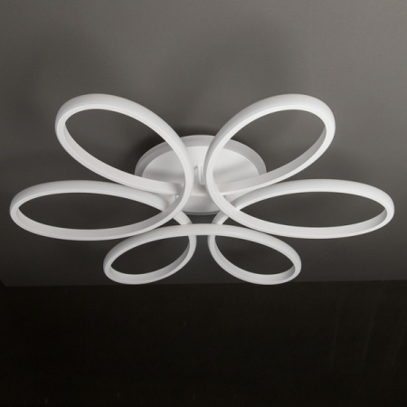 картинка Потолочная люстра светодиодная с управлением смарфоном и пультом регулировка яркости и цветовой температуры Сезар Смарт CL233A170E RGB от магазина BTSvet