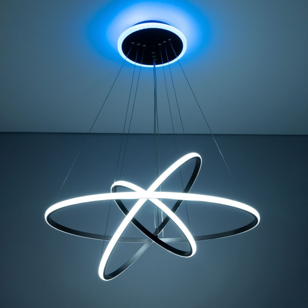 картинка Умная подвесная люстра Венге Неон Смарт CL731A095E от магазина BTSvet