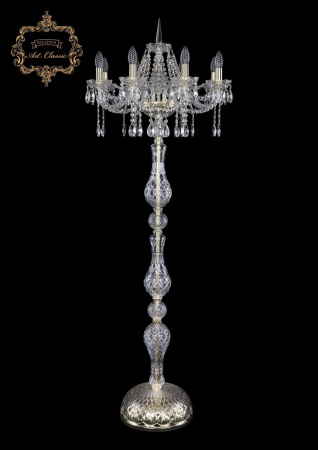Хрустальный торшер 13.12.8.195.h-160.Gd.Sp