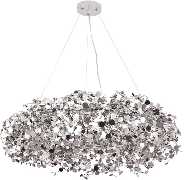 картинка Подвесная люстра Crystal Lux GARDEN GARDEN SP9 D800 CHROME от магазина BTSvet