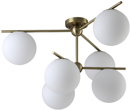 картинка Потолочная люстра на штанге FELIZ FELIZ SP-PL6 BRONZE/WHITE от магазина BTSvet