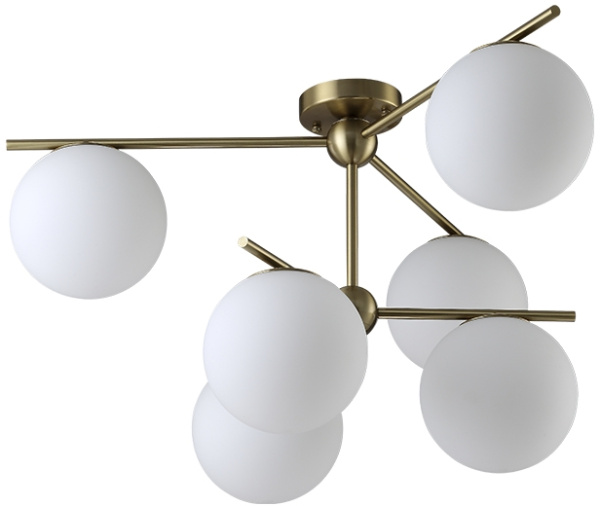картинка Потолочная люстра на штанге FELIZ FELIZ SP-PL6 BRONZE/WHITE от магазина BTSvet