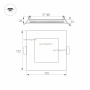 картинка Светильник встраиваемый LED DL-172x172M-15W Day White (Arlight, IP40 Металл, 3 года) 020132 от магазина BTSvet