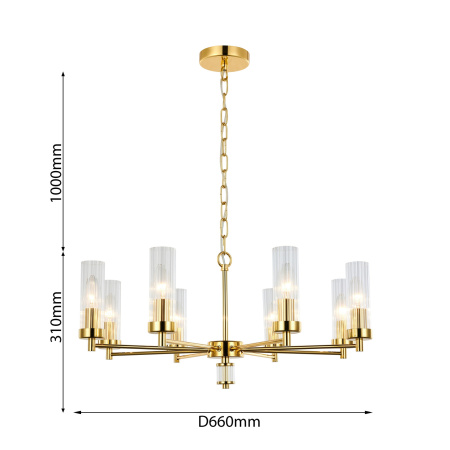 картинка Подвесная люстра Aesthetic 2673-8P от магазина BTSvet