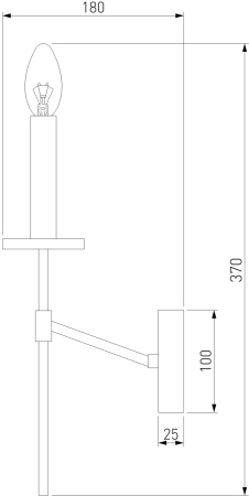 картинка Бра Eurosvet Anders 60142/1 хром от магазина BTSvet