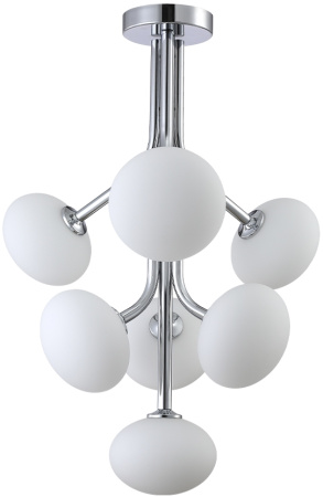 картинка Потолочная люстра на штанге Alicia SP7 Chrome/White от магазина BTSvet