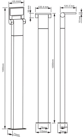 картинка Наземный светильник Robi flex 733007 от магазина BTSvet