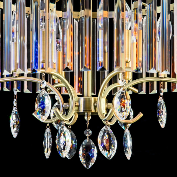 картинка Люстра подвесная хрустальная Бронза Инга CL335163 от магазина BTSvet