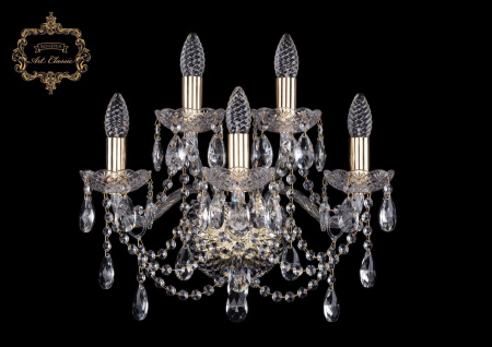 Хрустальное бра 10.25.3+2.165.Gd.Sp